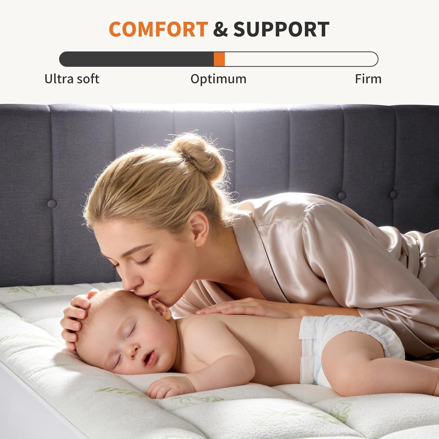 OLIXIS Twin Bamboo Viscose Mattress Topper, Cooling Breathable Bed Pad | OEKO-TEX Certified,Bamboo viscose ultra soft & cooling,Deep pockets fit 8-16" mattresses, Wick moisture for hot sleepers