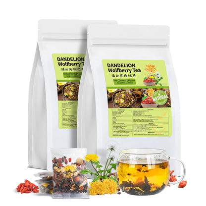 Liver Detox Tea, Chinese Kidney and Liver Cleanse Detox Herbal Tea Support Kidney Healthy Function with 11 Precious Ingredients Formula (1 Pack/15 Bags)