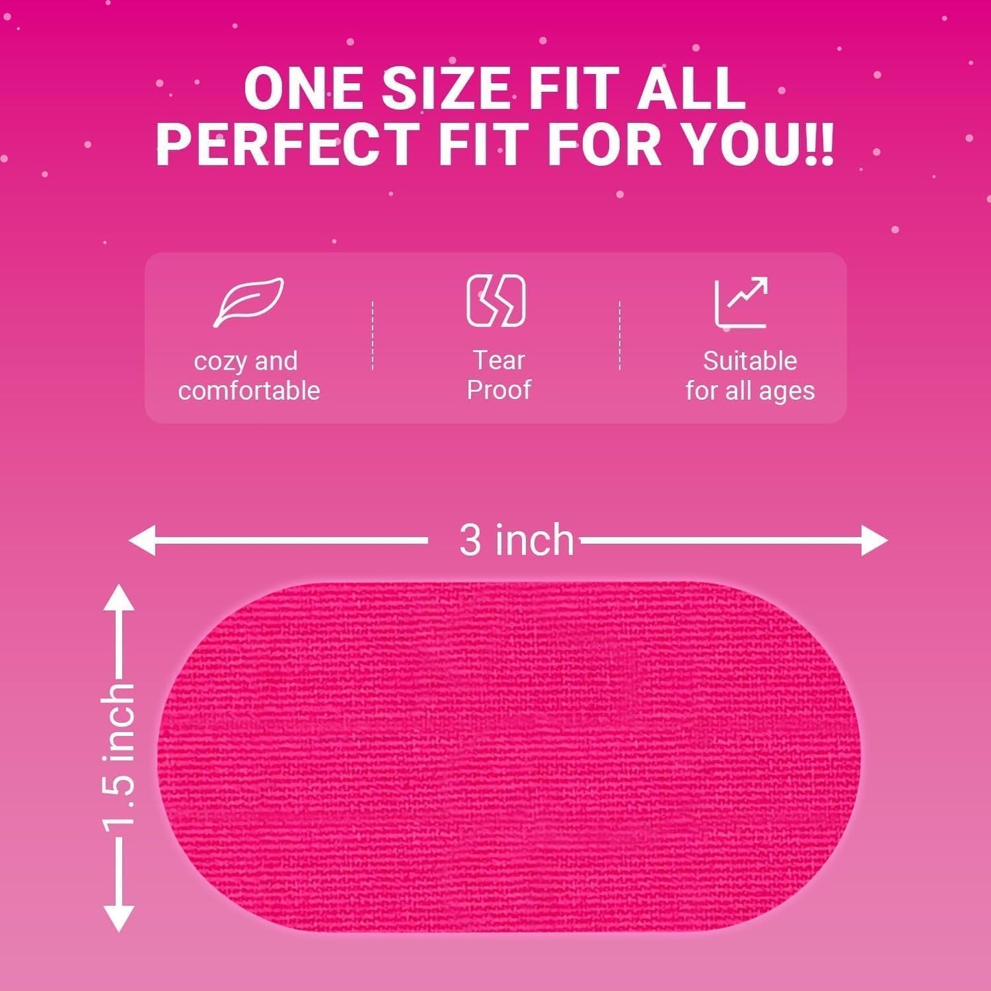 Mouth Tape for Sleeping 60 Pack, Athletic Tape Wrap Breath Training Tape Nasal Strips for Adults Athletes Breathing(Pink-60 pcs)