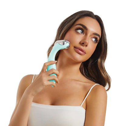 Greenstalk Ice Roller for Face & Eyes – Medical-Grade Stainless Steel Cooling Face Roller for Puffiness Relief, Dark Circles, Skincare Routine – Dual Cold & Warm Therapy, Ergonomic Design（1 unit）