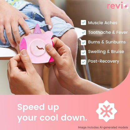 REVIX Kids Ice Packs - Reusable Gel Cold Packs for Toddlers and Babies
