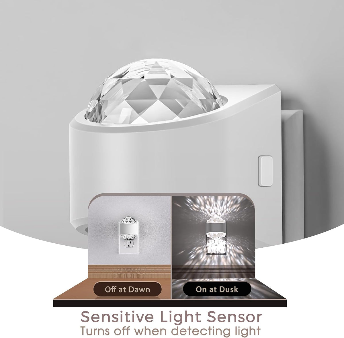Briignite Night Light,Night Lights Plug into Wall,LED Projector Night Light