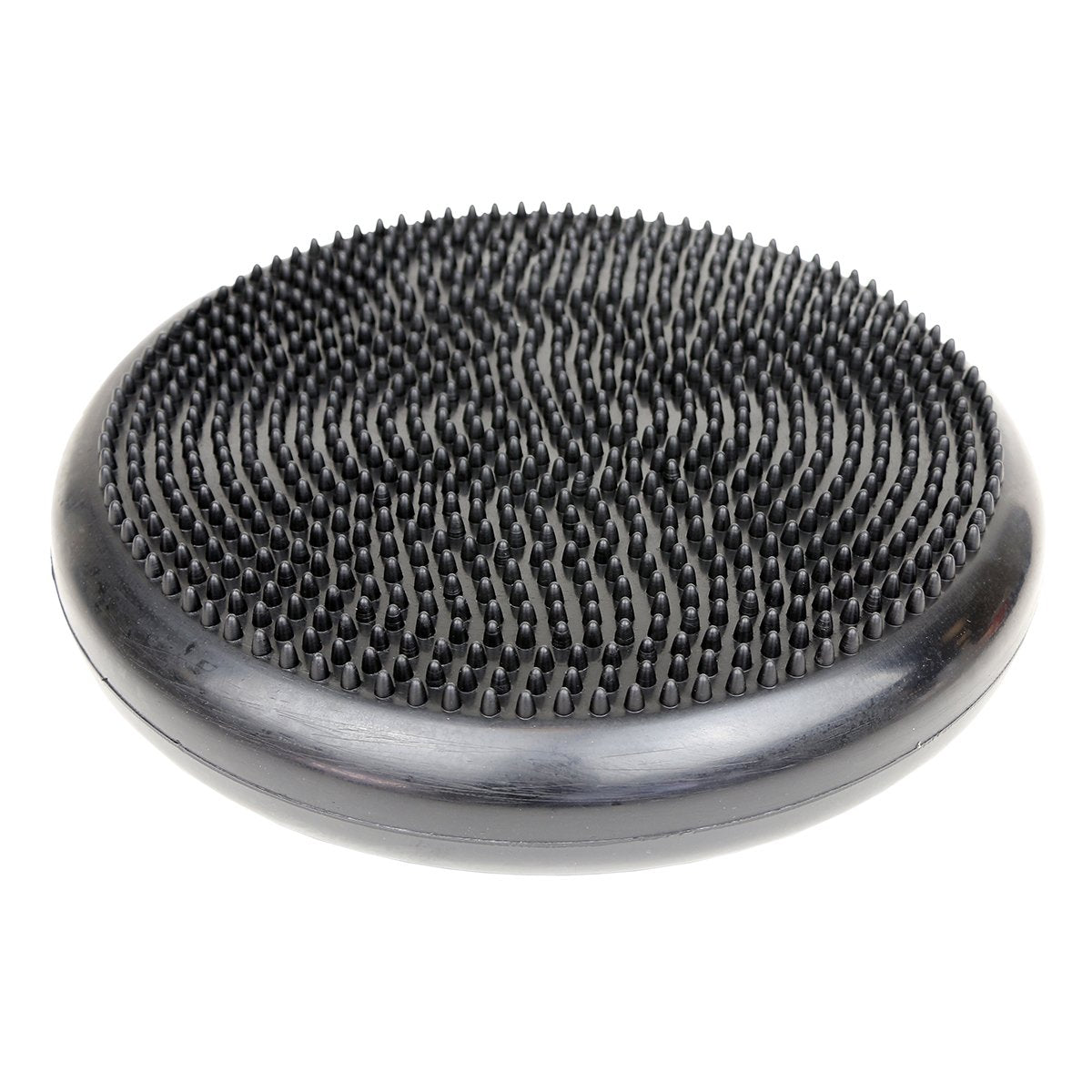 Cando-30-1870 CanDo Inflatable Balance Disc for Balance Training, Proprioception, Strengthening Lower Extremities, Posture, Back Pain, Stress Relief, Restlessness and Anxiety. Black, 14” Diameter
