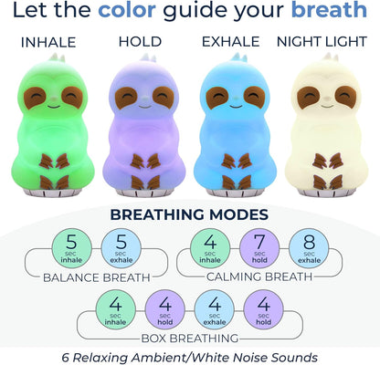 Mindsight 'Original Breathing Buddha' Guided Visual Meditation | 3 Modes to Slow Your Breathing & Calm Your Mind | Stress & Anxiety Relief | Wellness Gift | Adults, Kids, Classrooms | USB Rechargeable