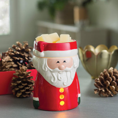 Candle Warmers ETC. Illumination Fragrance Warmer- Light-Up Warmer for Warming Scented Candle Wax Melts and Tarts or to Freshen Room, White Harmony