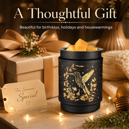 kobodon Wax Melt Warmer Metal Wax Warmer for Scented Wax Electric Fragrance Candle Oil Burner 2 in 1 Wax Melts as Gifts for Moms Grandma Women Girls(Sunflower)