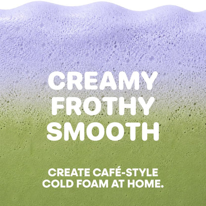 Yulu Instant Latte Kit, Matcha Drink Mix with Lavender Cold Foam Topping, Café-Style Iced Tea Blend, Includes Powder Packets, Easy DIY Beverage Kit, 3 Drink Sets (Lavender)