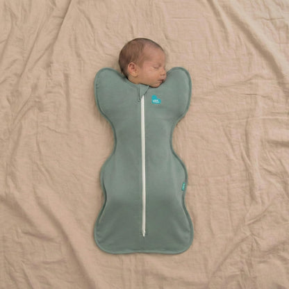 Love to Dream Swaddle UP, Baby Sleep Sack, Self-Soothing Swaddles for Newborns, Get Longer Sleep, Secure Fit Helps Calm Startle Reflex, New Born Essentials for Baby, 1.0 TOG, 13-19 lbs, Deep Olive