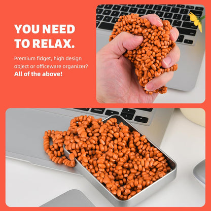 LCVUUK Magnetic Putty Rocks, Blue More Than 600 Weak Magnetic Smooth Ferrite Pebbles, Desk Toys and Time-Killer for Adults