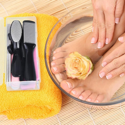 Professional Foot Care Kit, 30-Piece Pedicure Set with Foot File, Callus Shaver, Hard Skin Remover (Pink)
