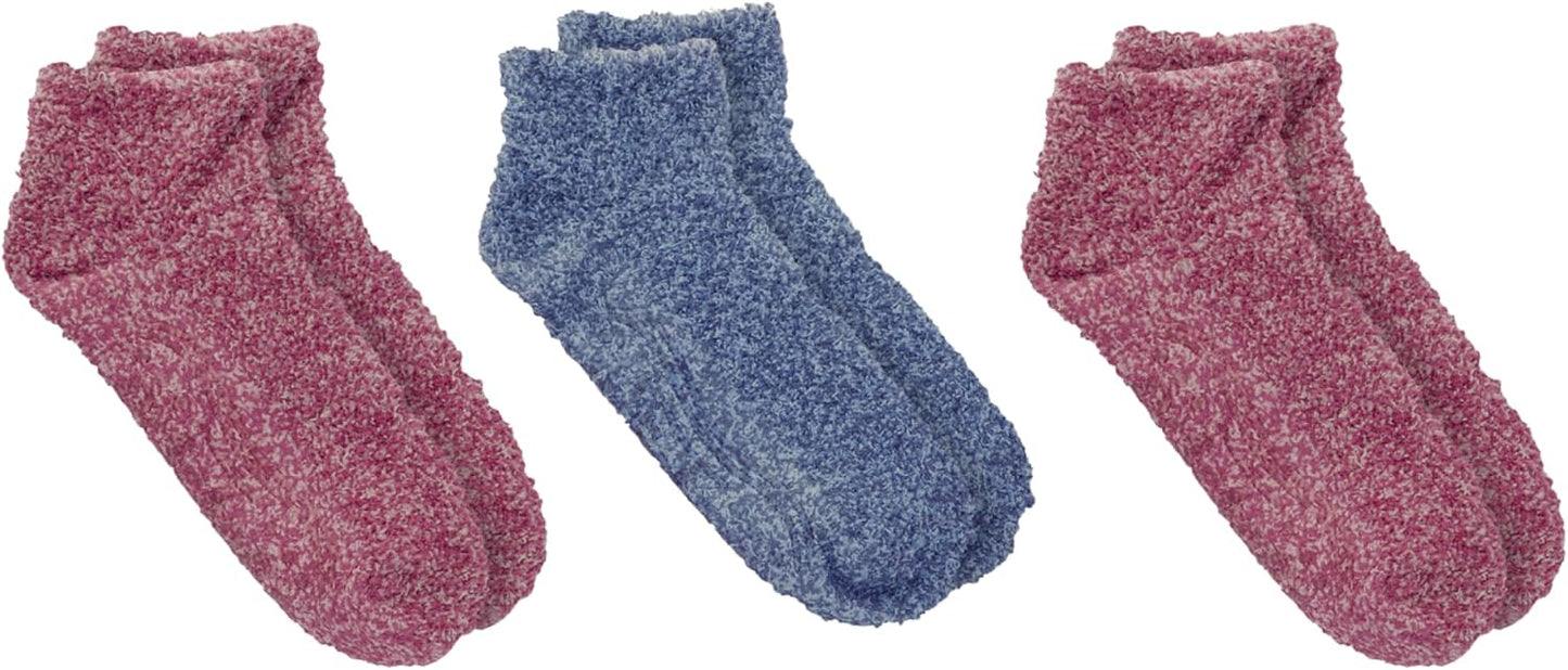 Dr. Scholl's Womens Low Cut Soothing Spa - Lavender & Vitamin E Infused 2 3 Pair Packs Bottom Grippers Sock, Blue, Pink/Blue, 4-10 US