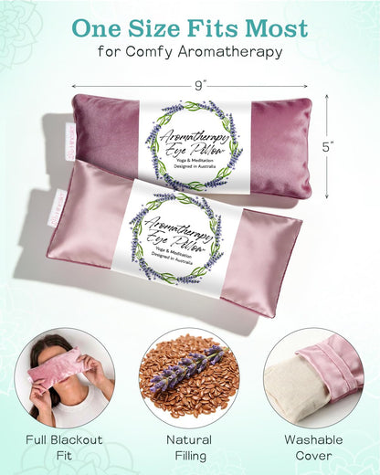 Hihealer Weighted Eye Mask for Sleeping, Lavender Eye Pillow for Spa Yoga