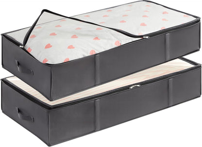 Lifewit 95L Under Bed Storage Container, Blanket Organizer, Gray