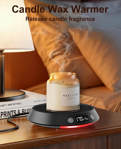 Kepwam Mug Warmer for Desk, Coffee Warmer with 3 Temp Settings & 2-9H Timer