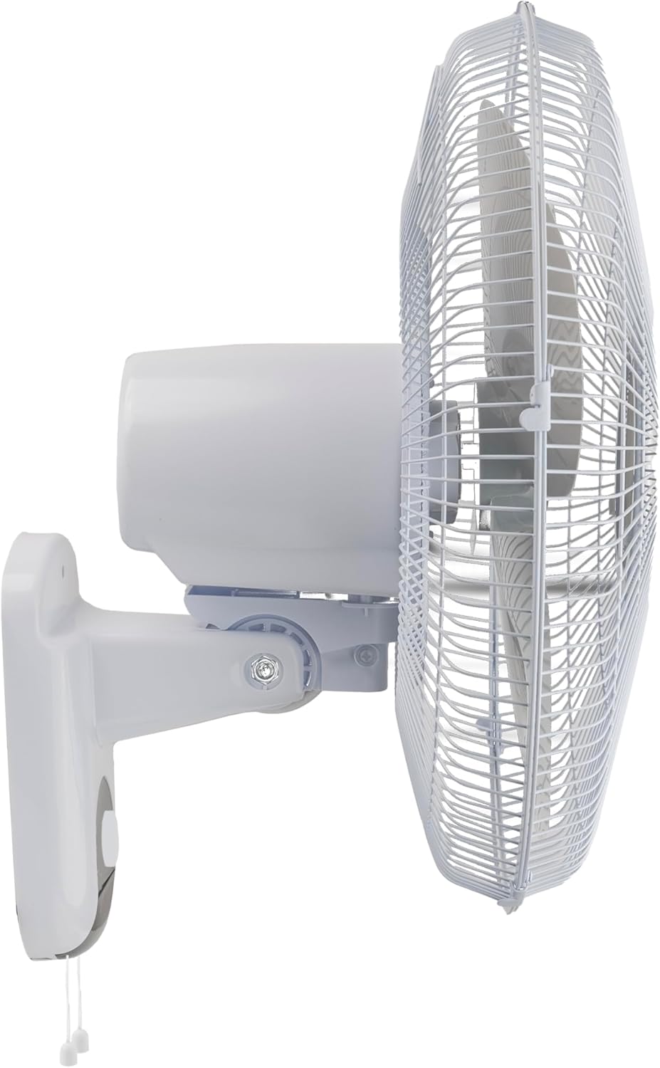 Comfort Zone 16-Inch Fan with Remote Control – Quiet 3-Speed Oscillating Indoor Fan with 90° Wide-Angle Airflow, Timer & Sleep Modes – Space-Saving Wall Fan for Bedroom, Home Gym & Office, White