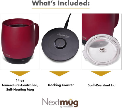 Nextmug - Temperature-Controlled, Self-Heating Coffee Mug