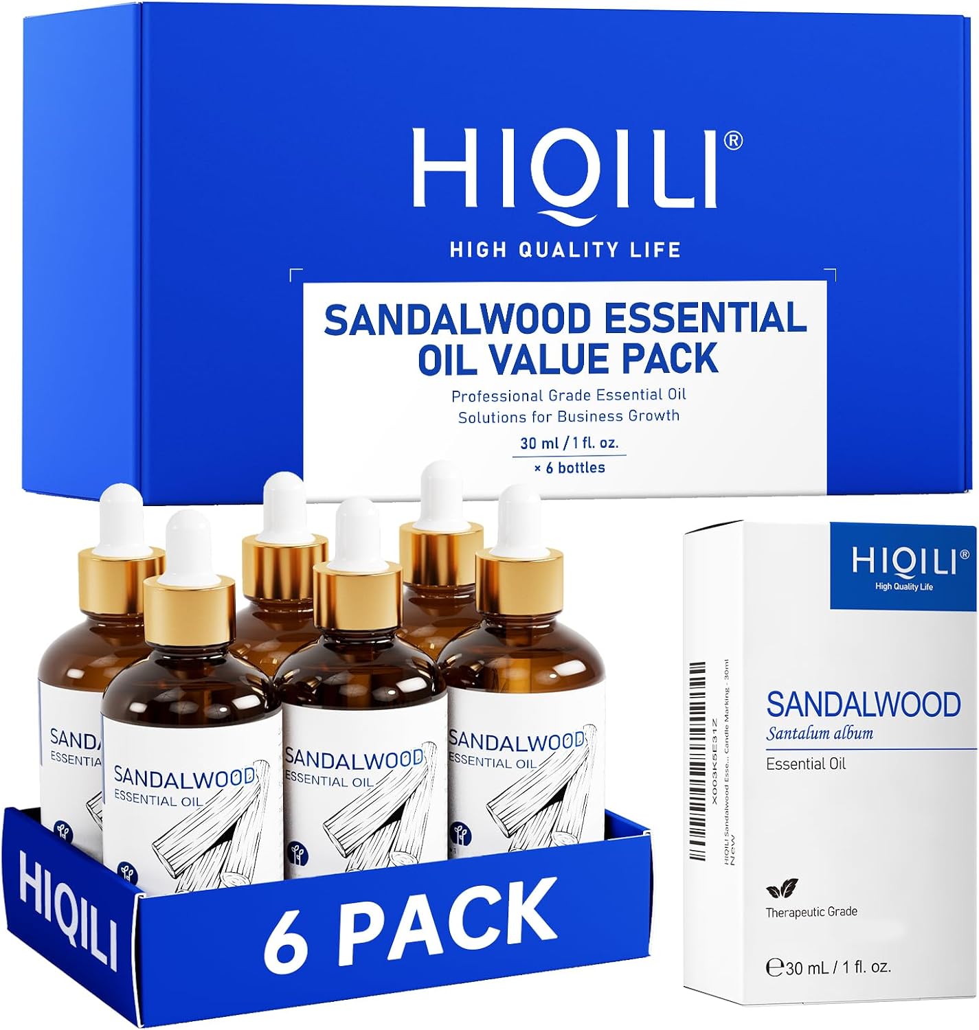 HIQILI Lavender Essential Oil for Diffuser, Aromatherapy & Air Freshening | Relaxing Aroma for Sleep, Ideal for Massage, DIY Candle Soap, Laundry & Home Cleaning Freshener - 30mL / 1.01 fl oz