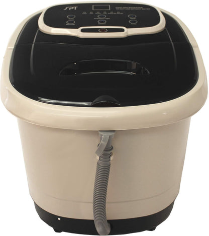 SPA-3549 – SPT Foot Spa Bath Massager w/Motorized Rollers, Tan and Black