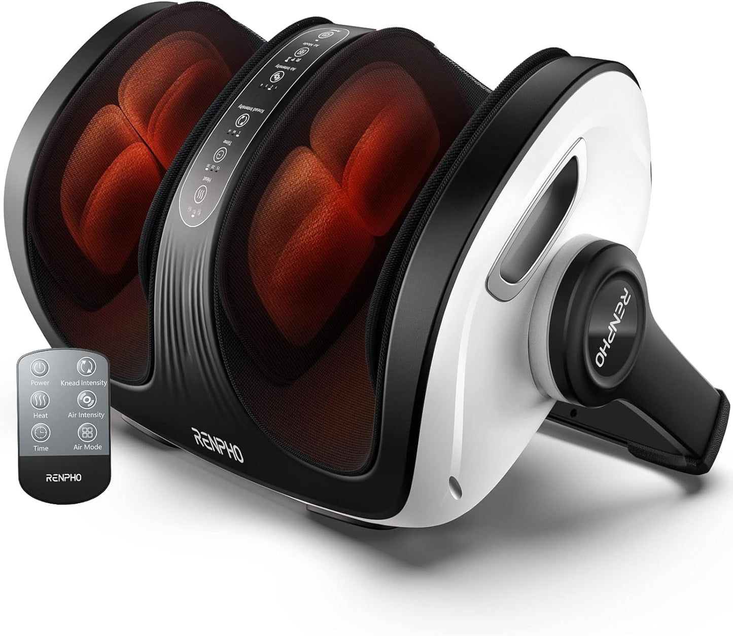 RENPHO 4-in-1 Shiatsu Foot Massager with Heat, Deep Kneading Massage for Plantar Fasciitis Relief, Foot and Calf Massager, FSA Eligible Items Only List, Birthday Day Gifts for Women Wife Men, Size 14