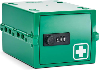 Lockabox Mini™ | Small Lock Box with Combination Lock (Half Letter Sized) | Mini Lockable Box for Small Medicines, Snacks & Mobile Phones | External Size 8.8 x 6.1 x 4.7 Inches (Crystal)