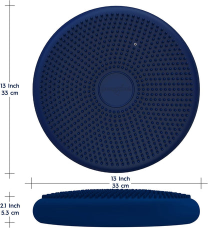 Bouncyband – Wiggle Seat – Purple, 13” D – Large Sensory Cushion for Kids Ages 6-18+ – Promotes Active Learning, Improves Student Productivity, Includes Easy-Inflation Pump