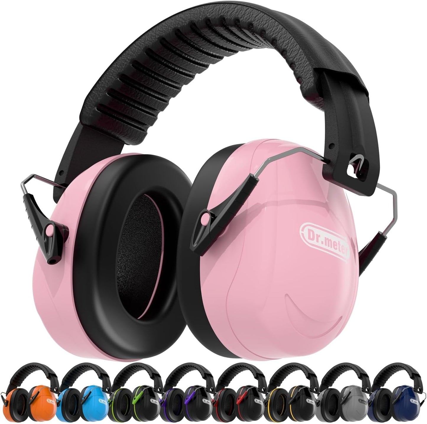 Dr.meter Ear Protection Ear Muffs, Noise Cancelling Headphones for Adults Kids 31dB Earmuffs for Noise Reduction, Hearing Protection for Shooting Gun Range, Mowing, Monster Jam, Sensory, Fireworks