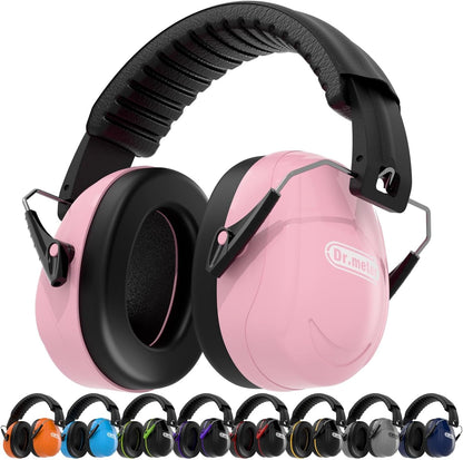 Dr.meter Ear Protection Ear Muffs, Noise Cancelling Headphones for Adults Kids 31dB Earmuffs for Noise Reduction, Hearing Protection for Shooting Gun Range, Mowing, Monster Jam, Sensory, Fireworks