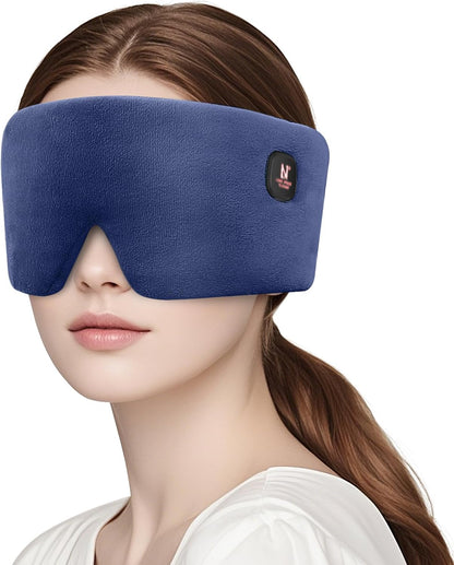 Heated Eye Mask, Cordless Warm Eye Compress for Dry Eyes MGD Stye Blephartitis, 2500mAh Electric Eye Heating Pad for Travel, Gifts for Men Women (Gray)