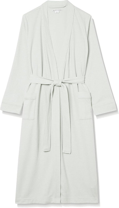 Amazon Essentials Women's Lightweight Waffle Full-Length Bath Robe (Available in Plus Size)