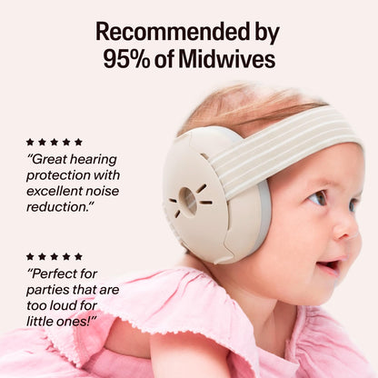 Alpine Muffy Baby Ear Protection for Babies and Toddlers up to 36 Months - CE & ANSI Certified - Noise Reduction Earmuffs - Comfortable Baby Headphones Against Hearing Damage & Improves Sleep - Blush