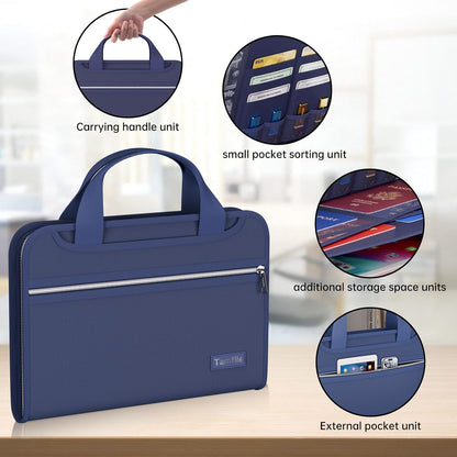 Tamfile Fireproof Accordion File Organizer, Expanding File Folder