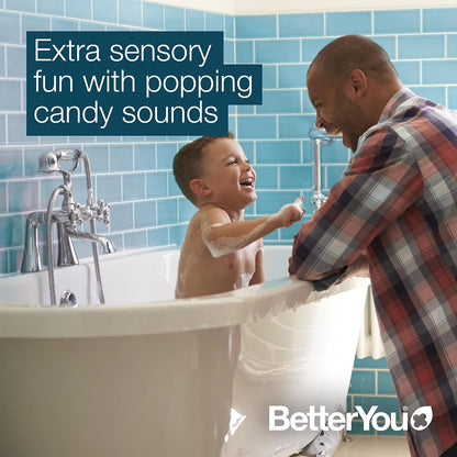 BetterYou Magnesium Sleep Kid’s Bath Flakes - Bath Salts with Popping Candy - Bath Soak with Natural Magnesium - Relaxing Lavender for Sleep - 1.6 lb