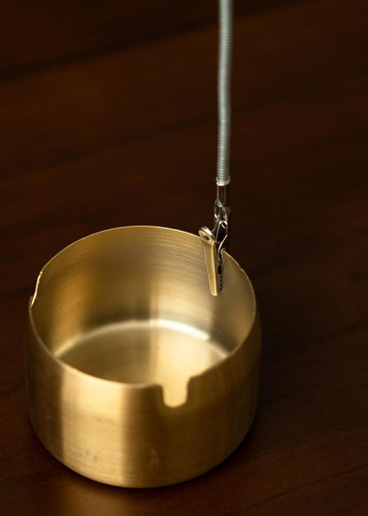 Modern Incense Holder with Flexible Metal Stand, Silver Ash Collector Base, Minimalist Design for Home Meditation and Aromatherapy. (Black + Clip)