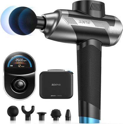 RENPHO Active Thermacool 2 Massage Gun with Heat and Cold, [2026 Upgraded] Handheld Percussion Deep Tissue Neck Back Muscle Massager, FSA Approved Gifts for Men Him Athletes Women Her HSA