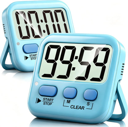 Antonki 2 Pack Digital Timer for Kids Classroom Kitchen Timers for Cooking