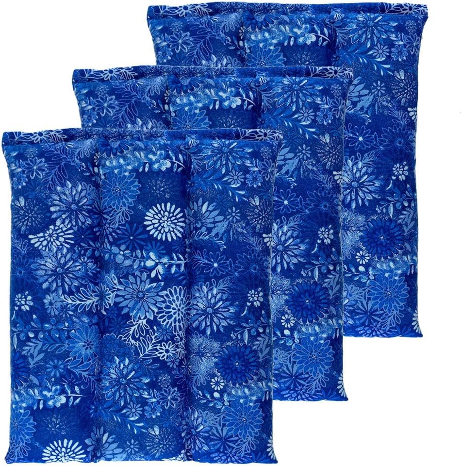 Nature Creation Microwaveable Herbal Heating Pad for Lumbar - Soothing Hot & Cold Therapy Pack for Lower Back- Soothing Relaxation, Warmth and Comfort - Lavender Flowers
