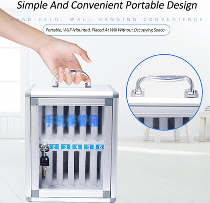 Wall Mounted Mobile Phone Locker Secure 48 Slots for Phones Ideal Storage Solution for Restaurants Schools & Offices Nized Charging Station for Devices,12 Slots