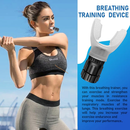 Portable Respiratory Trainer-Exercise Device. Respiratory Muscle Training |Improve Breathing Capacity | Easy to Clean| Adjustable Resistance, Adjustable to Different Fitness Needs