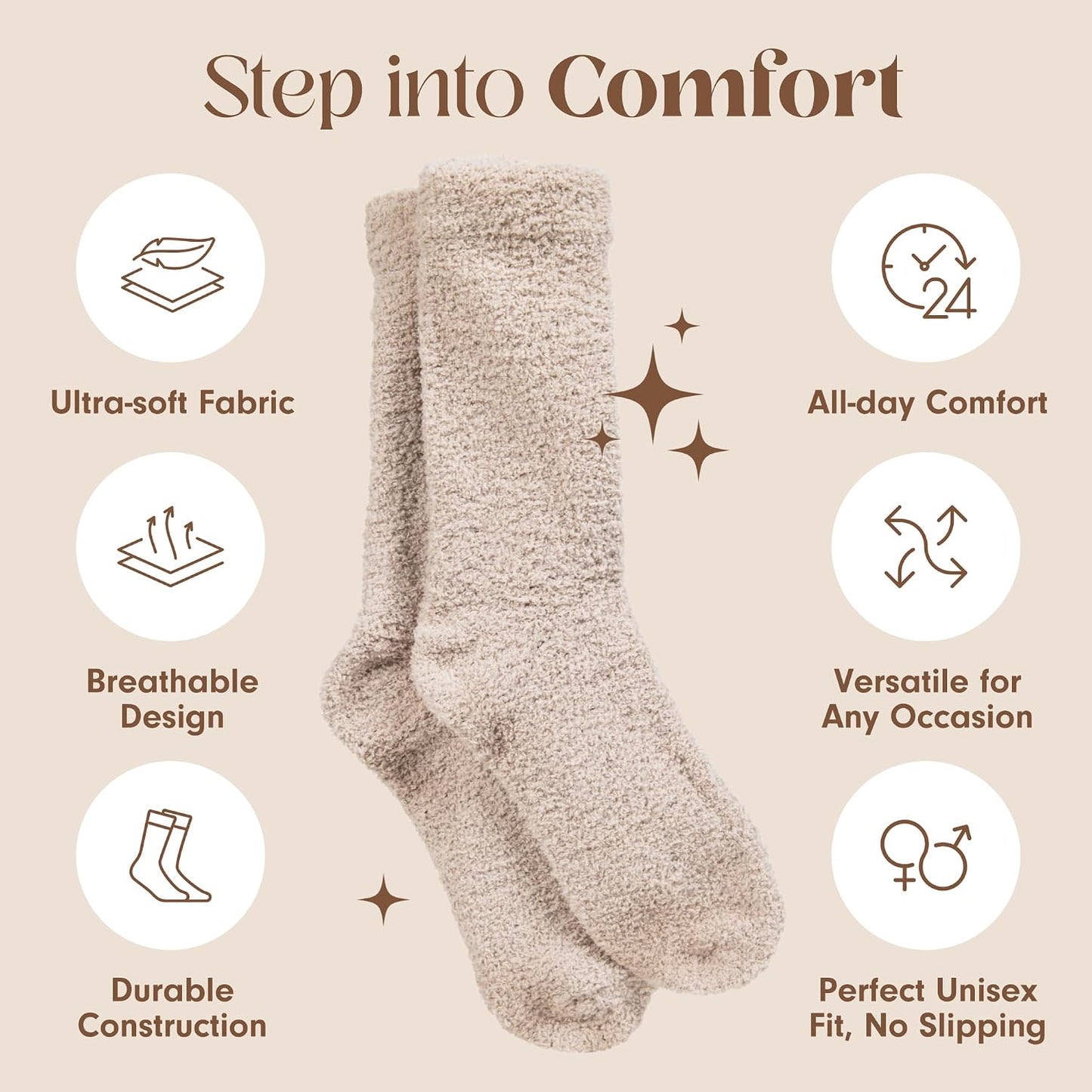 Unboxme Gifts Warm & Cozy Ultra-Luxe Cloud Sock, Gift for Women & Men