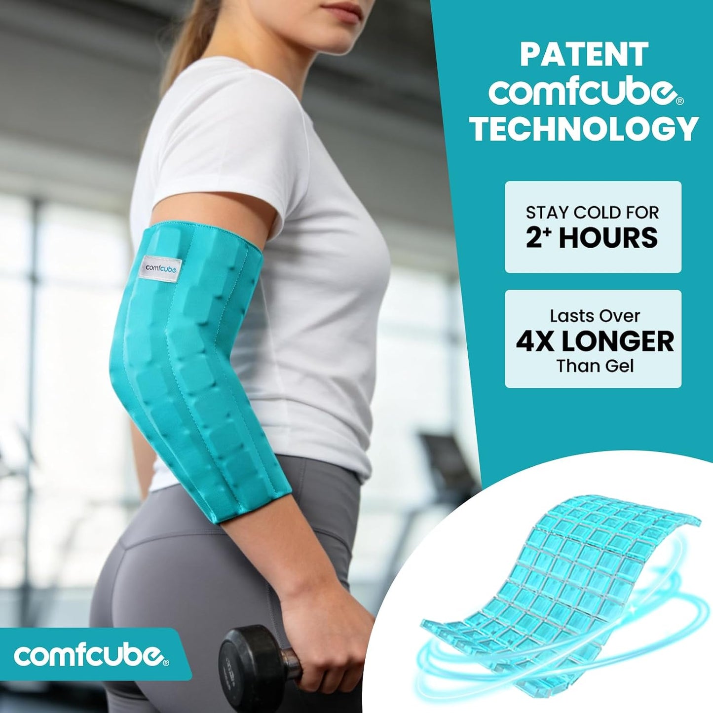 Ice Pack for Knee Pain Relief, 2 Hours Long Lasting Cold Pack for Knee Injuries, Cold Therapy Flexible Ice Pack Wrap for Knee Replacement Surgery, Swelling, ACL, Meniscus Tear