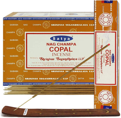 TRUMIRI Incense Stick Holder Bundle with Satya Sai Baba Nagchampa 250g Bulk Incense Sticks Nag Champa Agarbatti - Pack of 1 (Approx 250 Insence-Sticks)