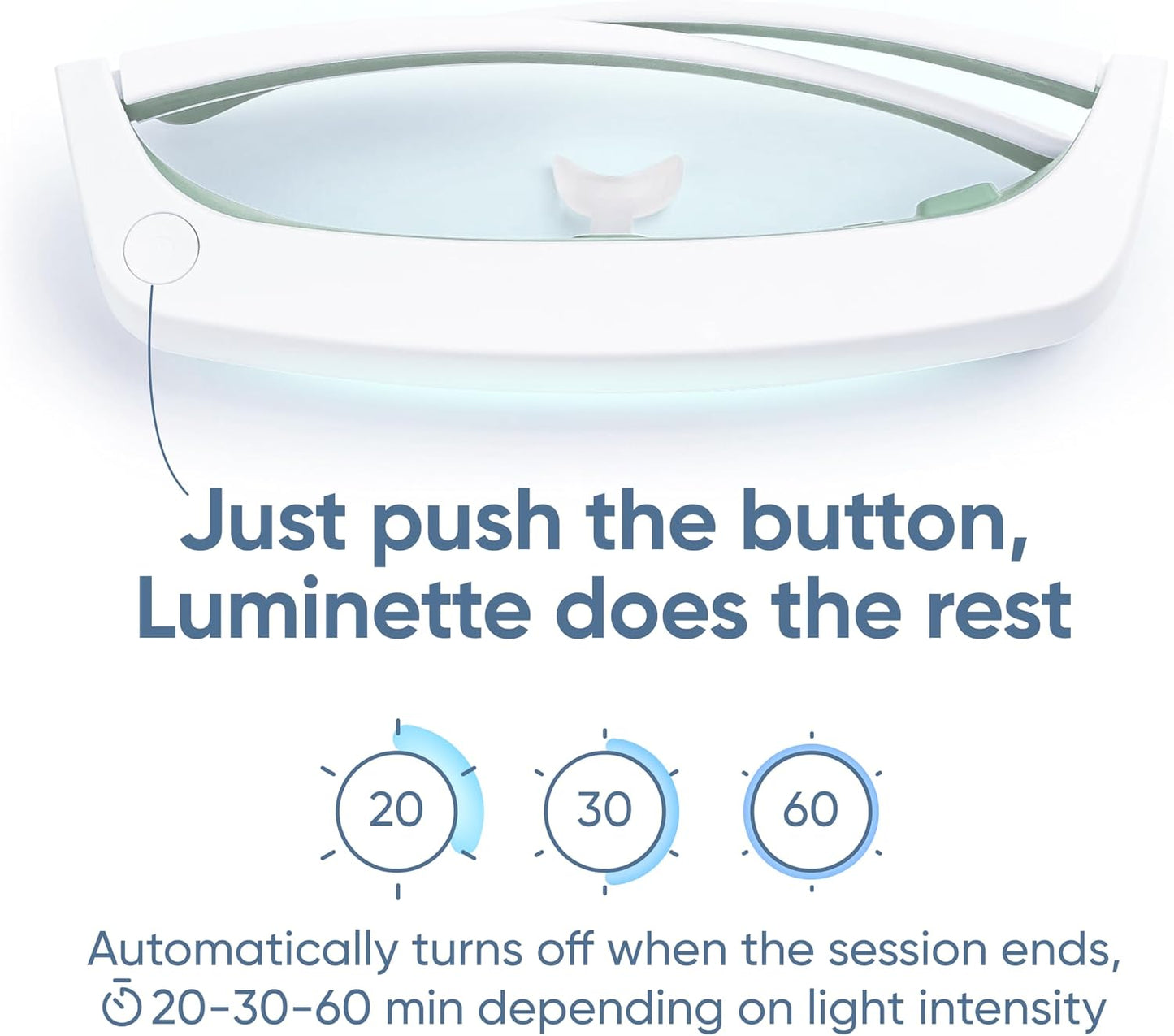 luminette 3 Light Therapy Glasses - Wearable Light Therapy Lamp - Natural Relief for Sleep Problems, Seasonal Mood Disorders & Jet lag - Portable Daylight Lamp (Blue)