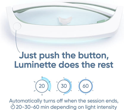 luminette 3 Light Therapy Glasses - Wearable Light Therapy Lamp - Natural Relief for Sleep Problems, Seasonal Mood Disorders & Jet lag - Portable Daylight Lamp (Blue)
