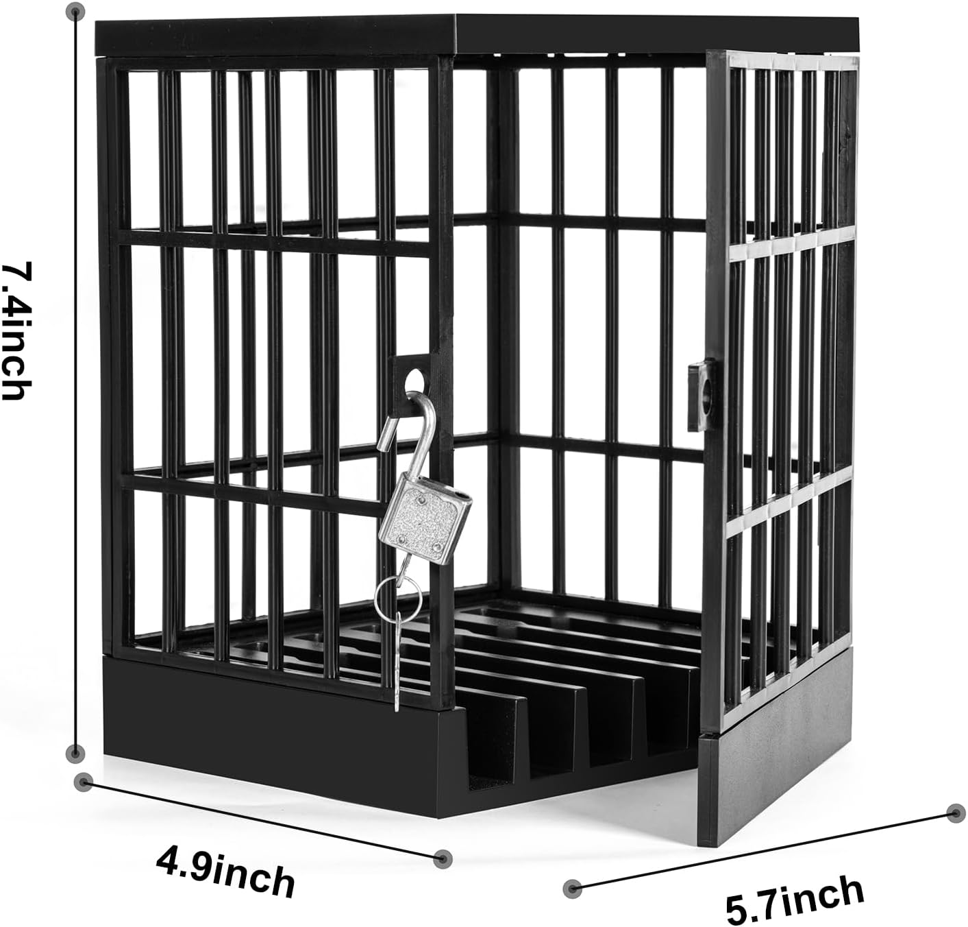 Gemaxvoled Cell Phone Jail Lock Box, Mobile Phones Prison Lockable Cage for Classroom Family Time Party