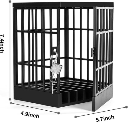 Gemaxvoled Cell Phone Jail Lock Box, Mobile Phones Prison Lockable Cage for Classroom Family Time Party