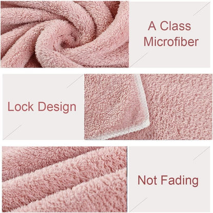 Jseng 2PC Microfiber Hair Drying Caps, Extrame Soft & Ultra Absorbent, Fast Drying Hair Turban Wrap Towels Shower Cap for Girls and Women