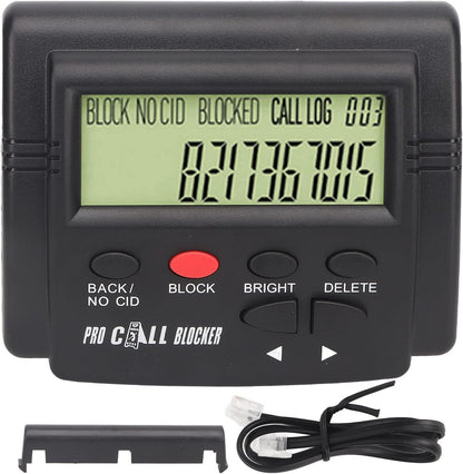 Call Blocker, Call Blocker for Landline Phones, 4000 Groups Large Capacity Prevent Harassment Caller ID Box with LCD Display