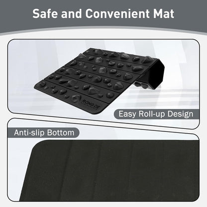 Portable Feet Acupressure Mat, Foldable Foot Massager Mat, Pressure Point Massage Pad, Anti Fatigue Office Standing Desk Pad, Stand Up Pad, Relieve Foot Pain