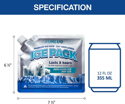 Cooler Ice Packs Reusable Ice Packs for Coolers Long Lasting Freezer Packs for Cooler Bag, Lunch Bags, Cooler Backpacks