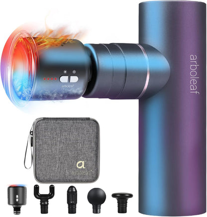 arboleaf Massage Gun Deep Tissue, Balance of Power & Portability Full-Metal Percussion Massager with Silent Brushless Motor - Ultra-Quiet Pocket-Sized for Athletes Back Pain Relief Home Office Travel